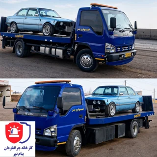 چراغ گردان مدل فدرال سوپر لایت 24 ولت بر روی خودروبر ایسوزو